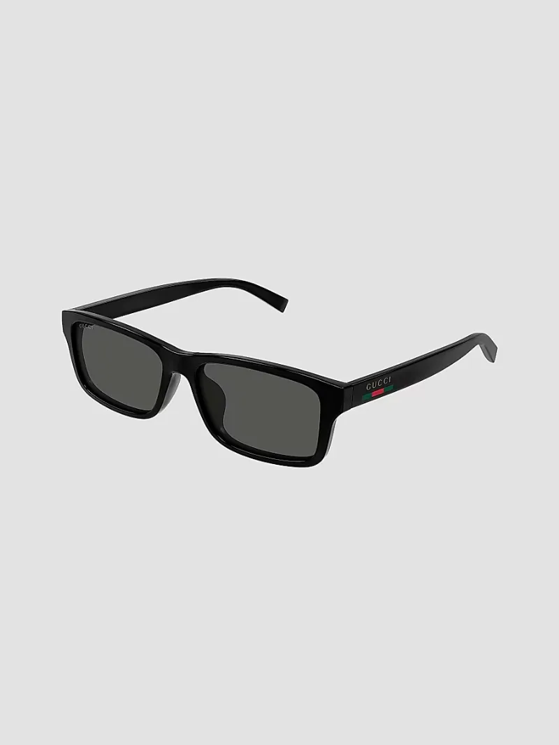 Gucci Men's Gucci Lines 57MM Rectangular Sunglasses - Black