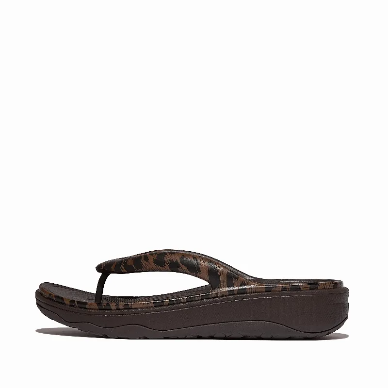 RELIEFF Leopard Recovery Toe-Post Sandals