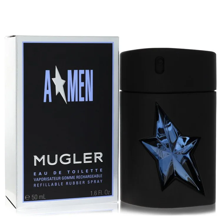 Angel Cologne 1.7 oz EDT Spray Refillable (Rubber Flask) for Men