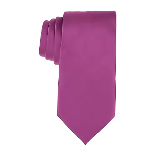 Stafford Sateen Solid Tie, One Size, Pink