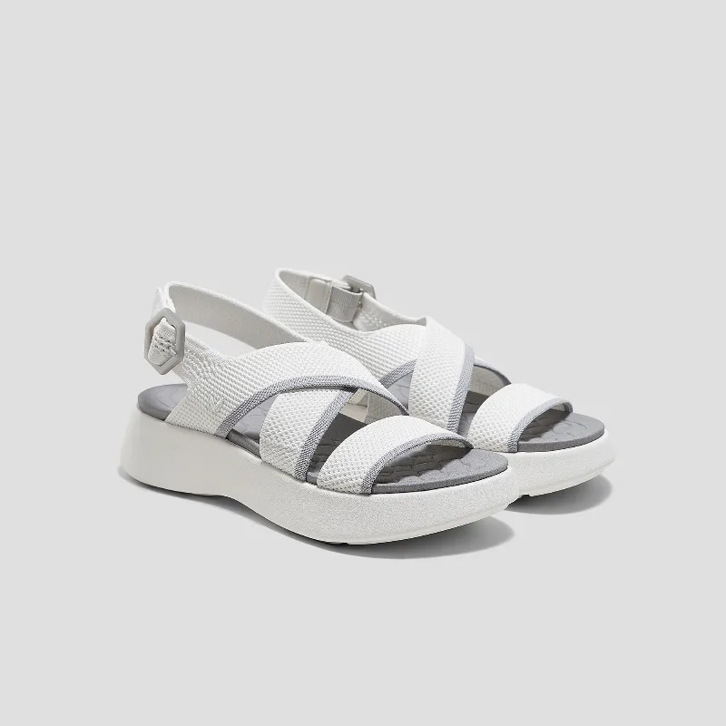 VIVAIA AdaptAll™ Walker Sandals (Kathy)|WHITE WOOD ASH|US 11