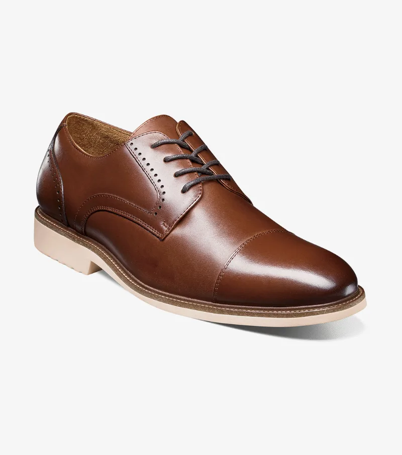Stacy Adams Shoes Wesbridge Cap Toe Oxford Chocolate Size 10.5