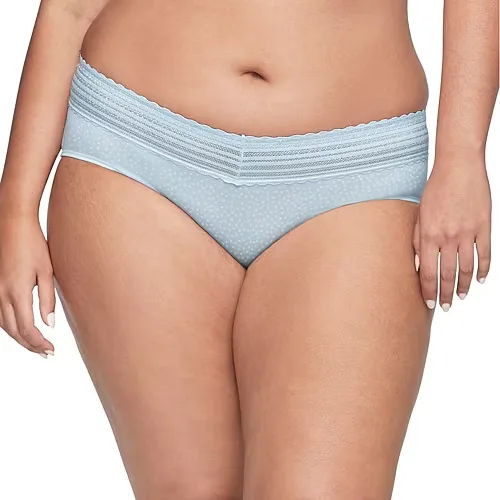 Warners No Pinching, No Problems Hipster with Lace - 5609J, X-large, Blue