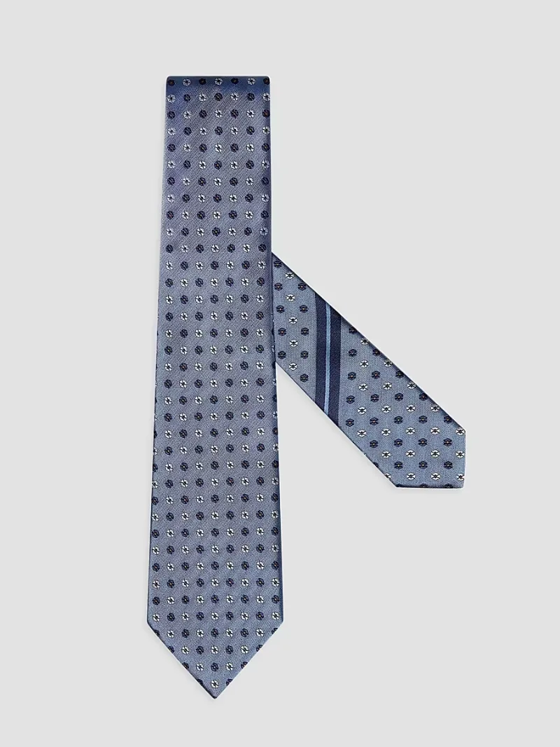 ZEGNA Men's Silk Tie - Light Avio Blue