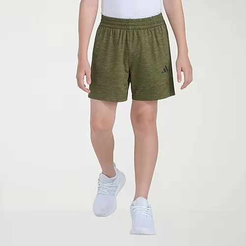 adidas Big Kid Boys Mid Rise Pull-On Short, Small (8), Green