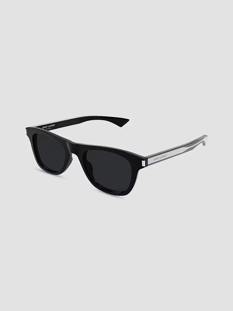 Saint Laurent Men's Wirecore 51MM Rectangle Sunglasses - Black