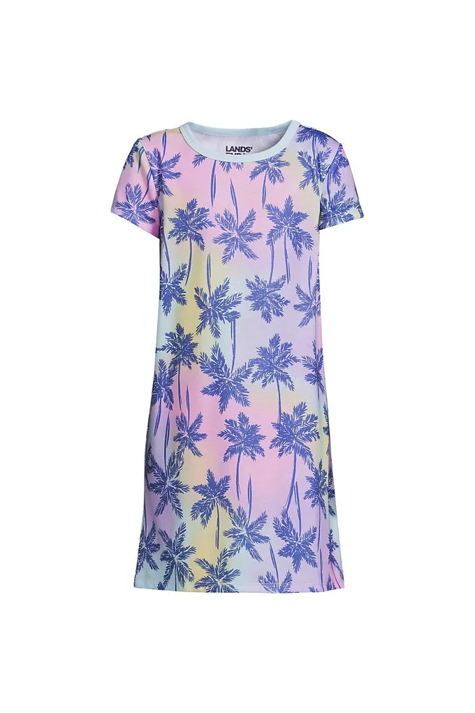 Girls Short Sleeve Nightgown - Lands' End - 2