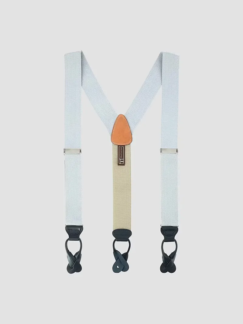 Men The Hudson Brace Suspenders - Silver