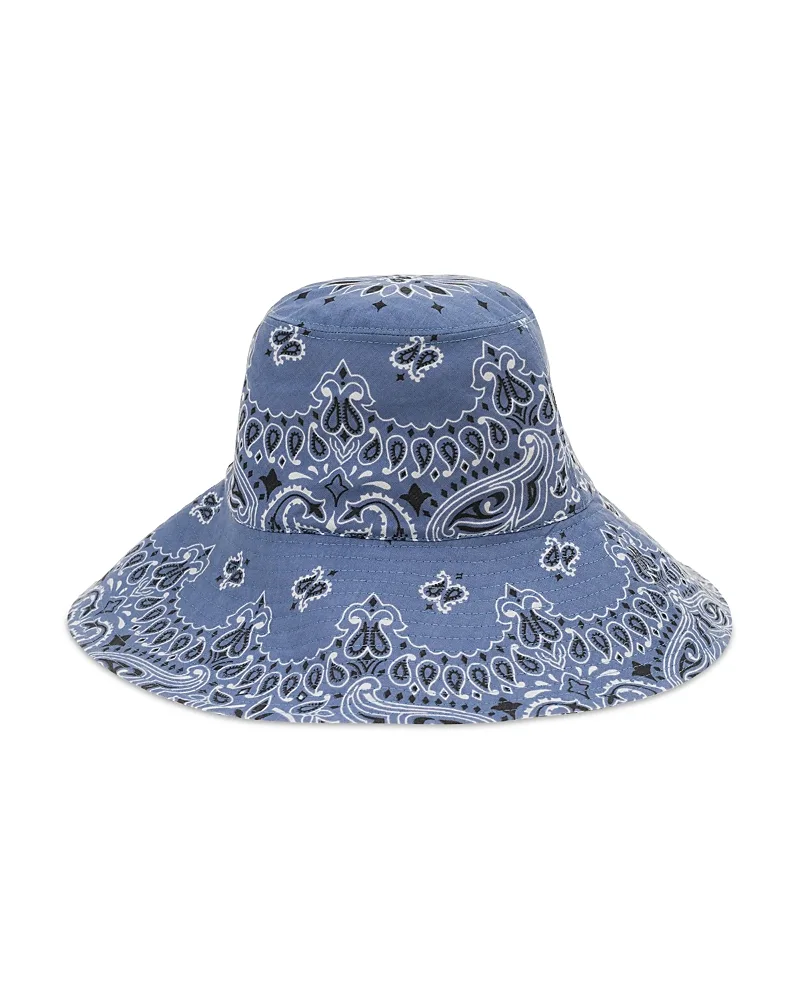 Call it By Your Name Capeline Paisley Cotton Button Hat