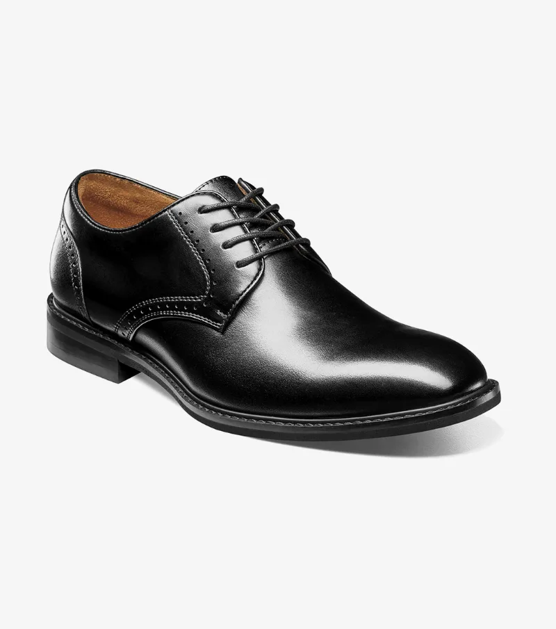 Stacy Adams Shoes Benson Plain Toe Oxford Black Size 10.5
