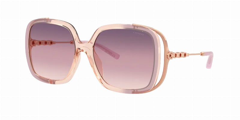 COACH Woman Sunglasses CAD80  -  Frame color: Lilac/Peach Gradient, Lens color: Purple Yellow Gradient