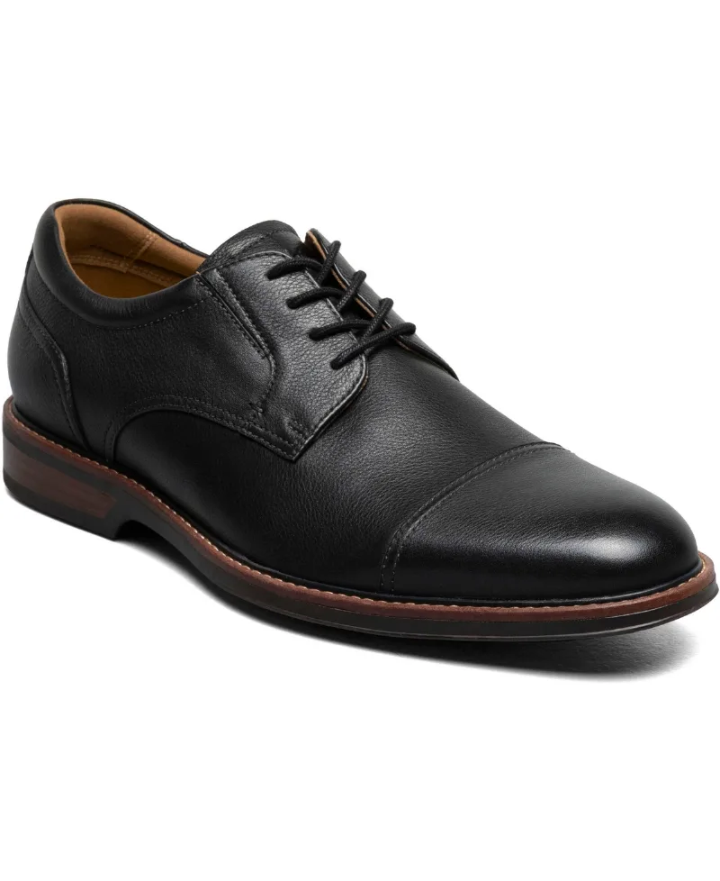 Florsheim Men's Traveler Cap Toe Oxford - Black