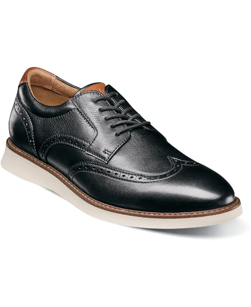 Florsheim Men's Launch Wingtip Oxford - Black multi