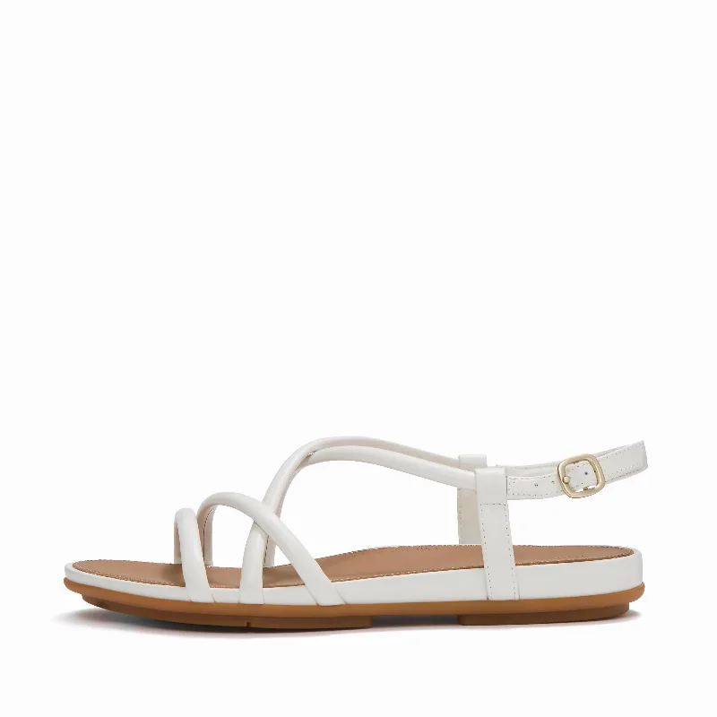 GRACIE Leather Strappy Back-Strap Sandals