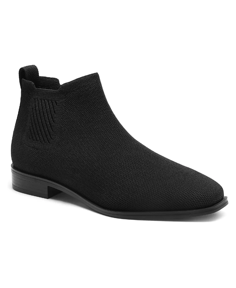 Vivaia Ryan Pro Water-Repellent Square-Toe Ankle Boots - Black water rpt