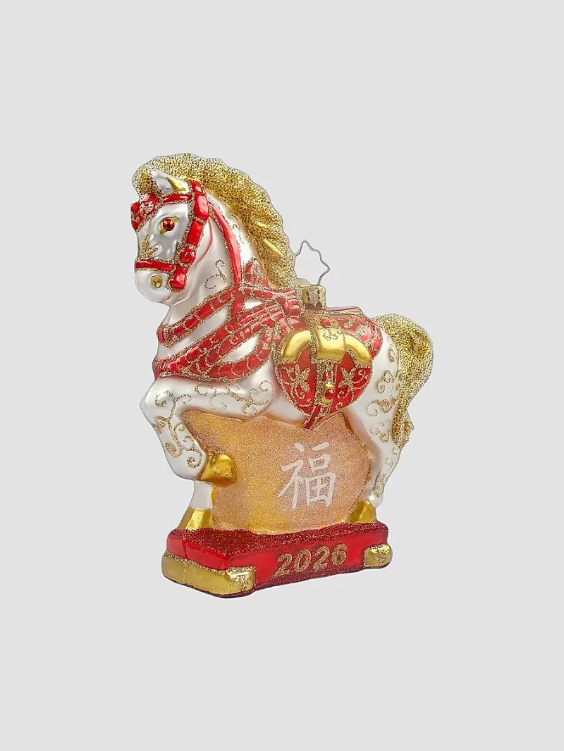 Christopher Radko 2026 Year Of The Horse Glass Ornament