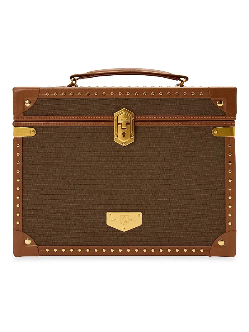 Wolf Ida Trunk Jewelery Box - Khaki