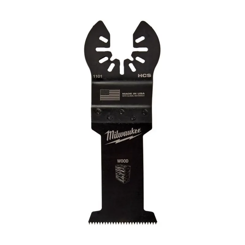 Milwaukee Universal Fit Open-Lok 4.06 in. L X 1-3/8 in. W High Carbon Steel Multi-Tool Oscillating B