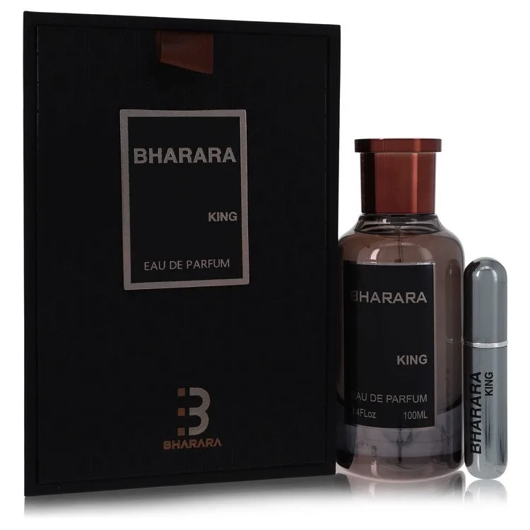 Bharara King Cologne 3.4 oz EDP Spray + Refillable Travel Spray for Men