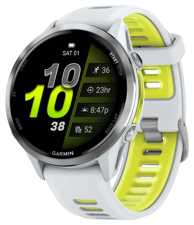 Garmin Forerunner 970 Titanium with Whitestone Case Running GPS Smartwatch