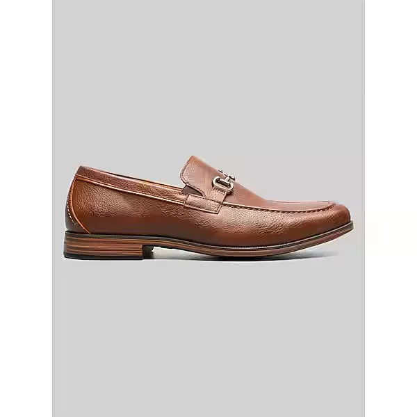 Stacy Adams Men's Richmont Moc Toe Bit Loafers Cognac - Size: 12 D-Width