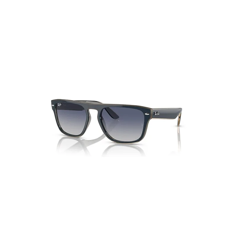 Ray-Ban Rb4407 Sunglasses Blue & Grey & Transparent Light Brown Frame Grey Lenses 57-19