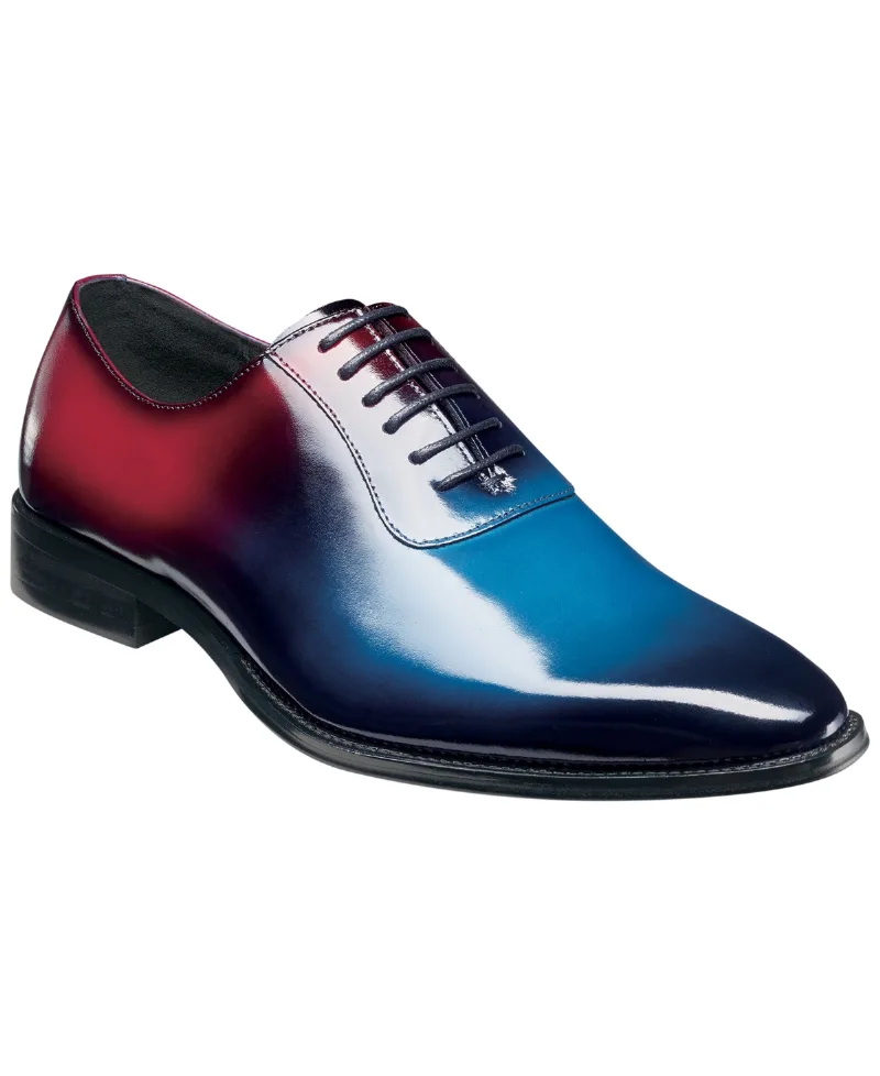 Stacy Adams Men's Shaffer Plain-Toe Memory-Foam Oxfords - Blue