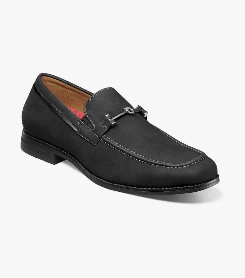 Stacy Adams Shoes Richardson Moc Toe Bit Slip On Black Size 8