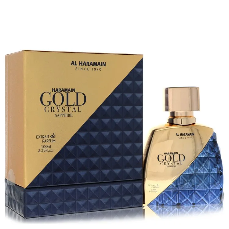 Al Haramain Gold Crystal Sapphire Cologne 3.33 oz Extrait De Parfum Spray for Men