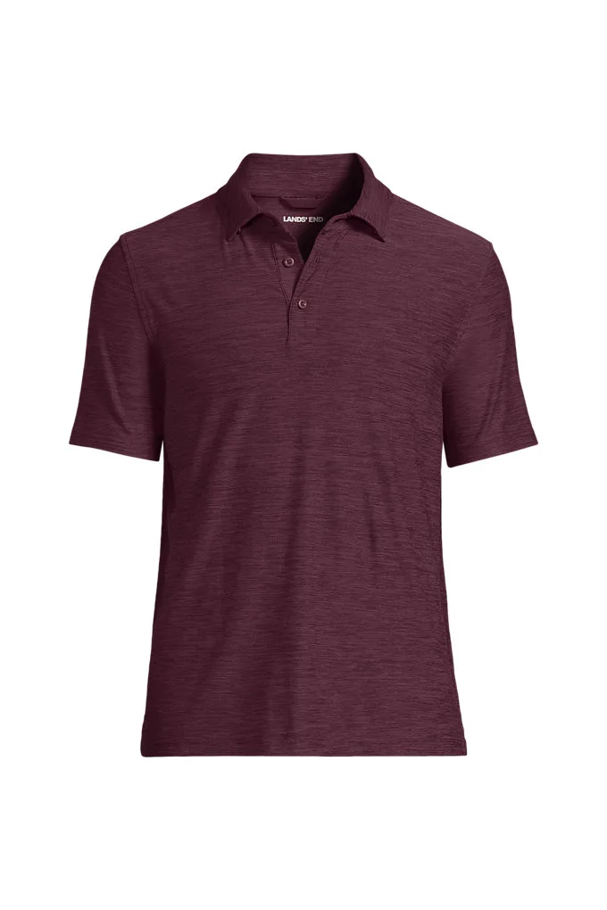 Men's Short Sleeve Performance Flex Polo - Lands' End - Red - S