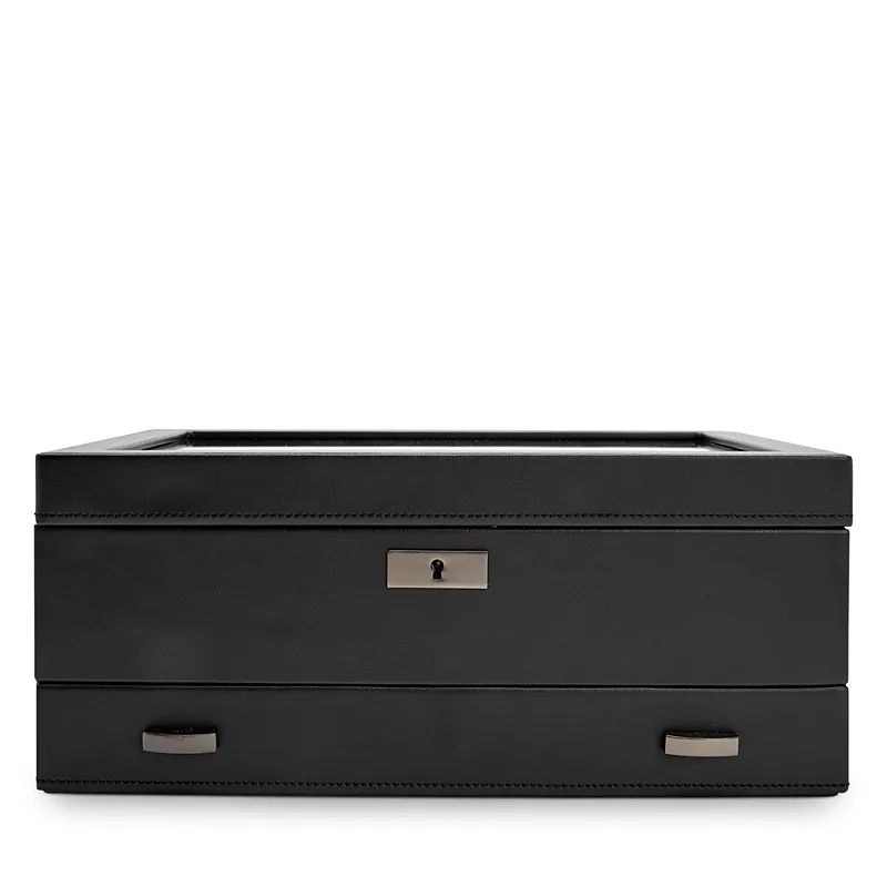 Wolf Axis 10 Piece Watch Box with Drawer