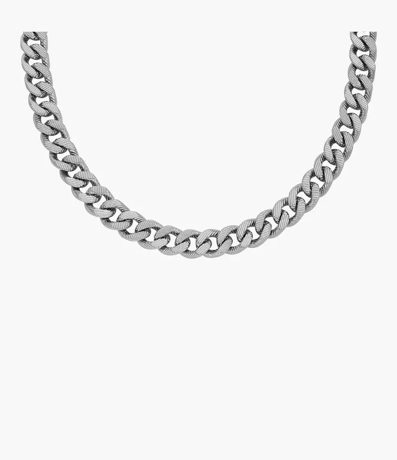 Collier à chaîne Harlow Linear Texture en acier inoxydable