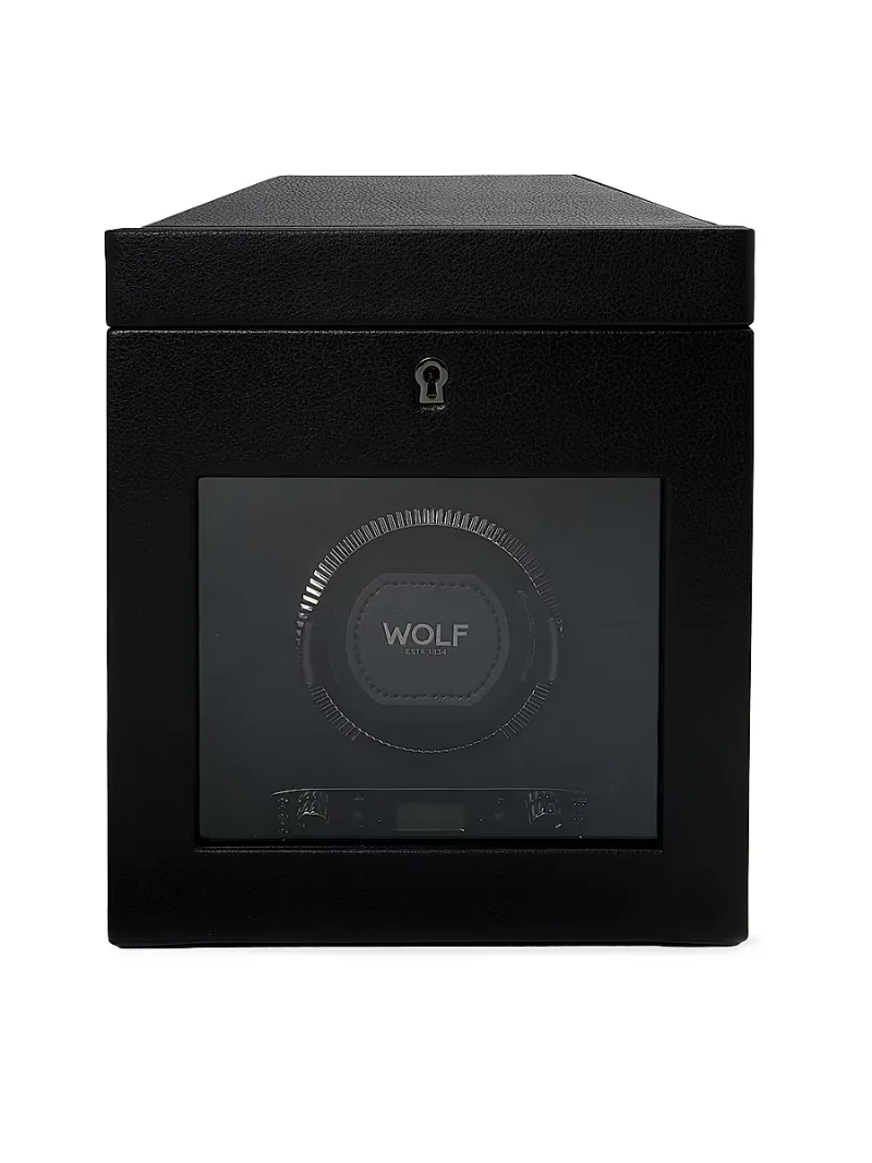 Wolf British Racing Single Watch Winder - Black