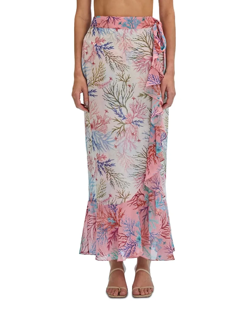 PatBO Seaweed Beach Cover Up Maxi Skirt