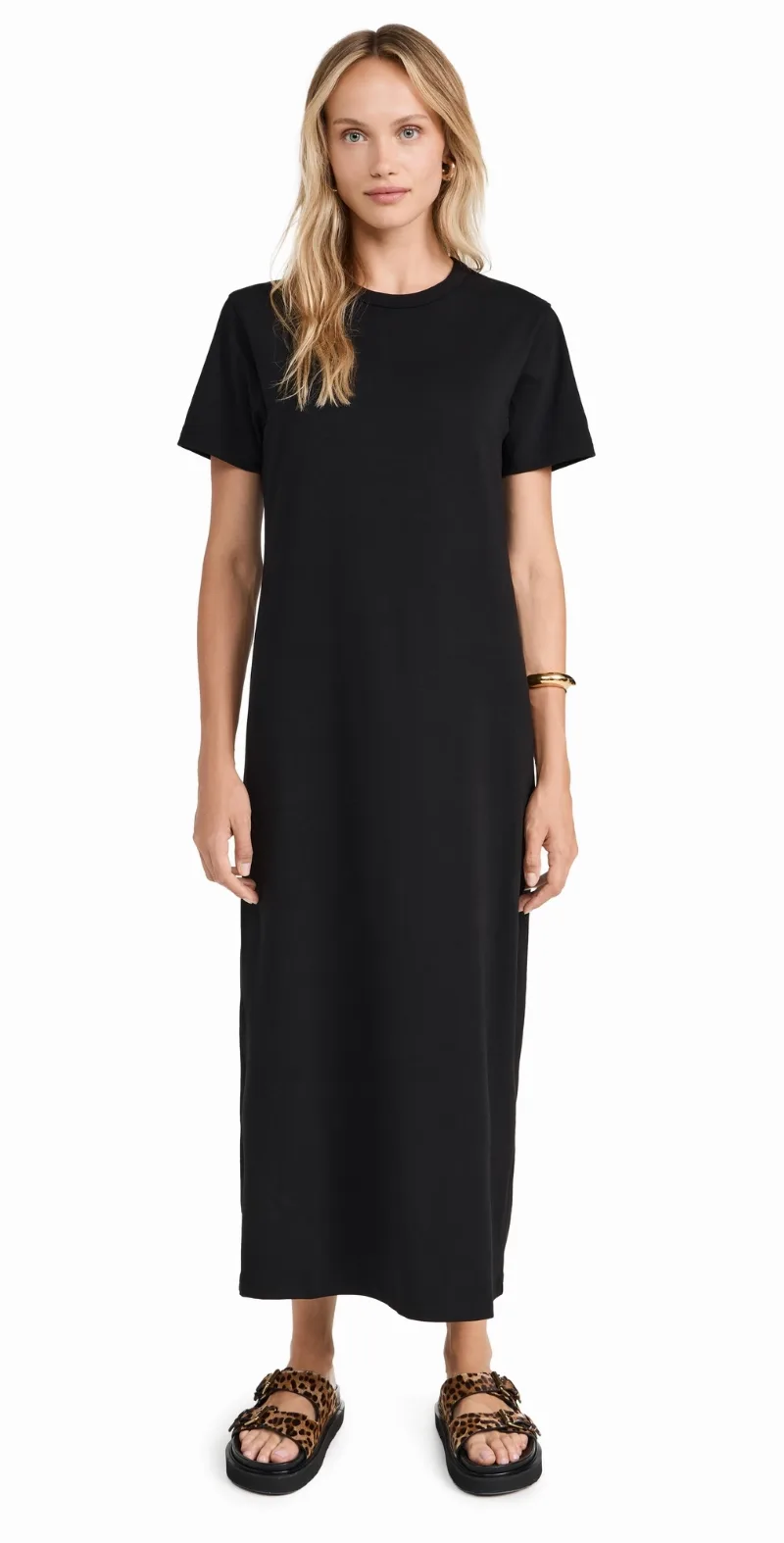 Sold Out NYC The Perfect Tee Dress in Black Black XS