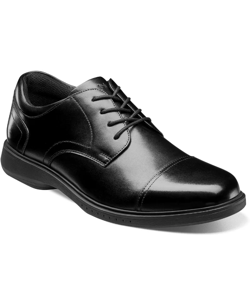 Men's Kore Pro Cap Toe Oxford with Slip Resistant Comfort Technology - Black