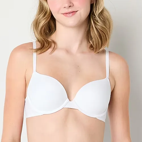 Arizona Body Cloud Kissed T-Shirt Demi Bra, B, White