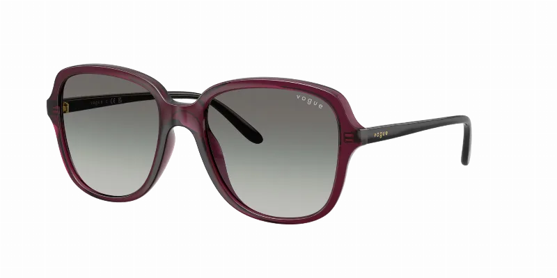 VOGUE EYEWEAR Woman Sunglasses VO5601S  -  Frame color: Transparent Cherry, Lens color: Gradient Dark Grey