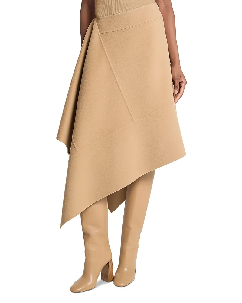 Michael Kors Collection Wool Asymmetric Skirt