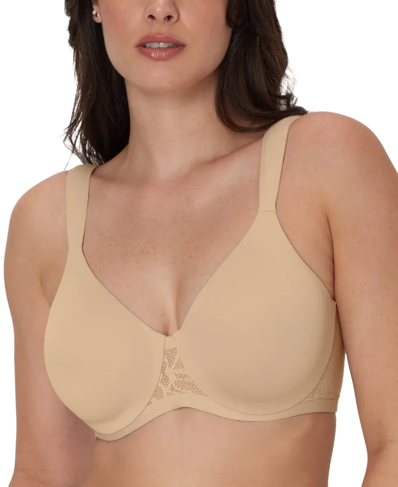 Bali Women's Coolest Smoothing Underwire T-Shirt Bra DF4580 - Almond