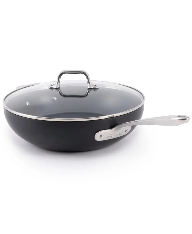 All-Clad HA1 Expert Cookware Nonstick 12" Chef's Pan with Lid - Black