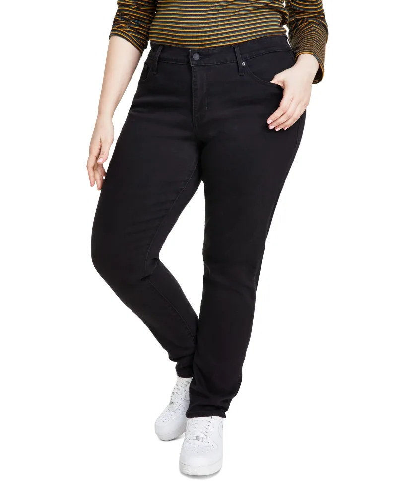 Levi's Trendy Plus Size 311 Shaping Skinny Jeans - Soft Black