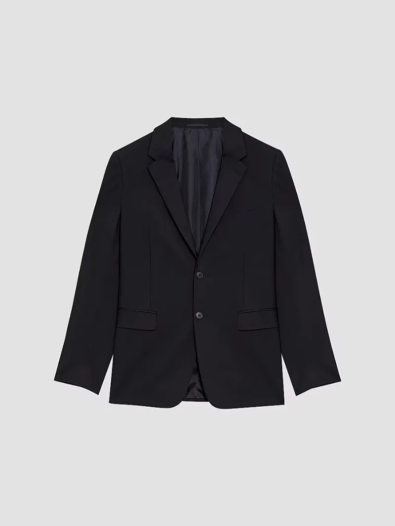 Men's Chambers Slim-Fit Wool Sportcoat - Black - Size 44