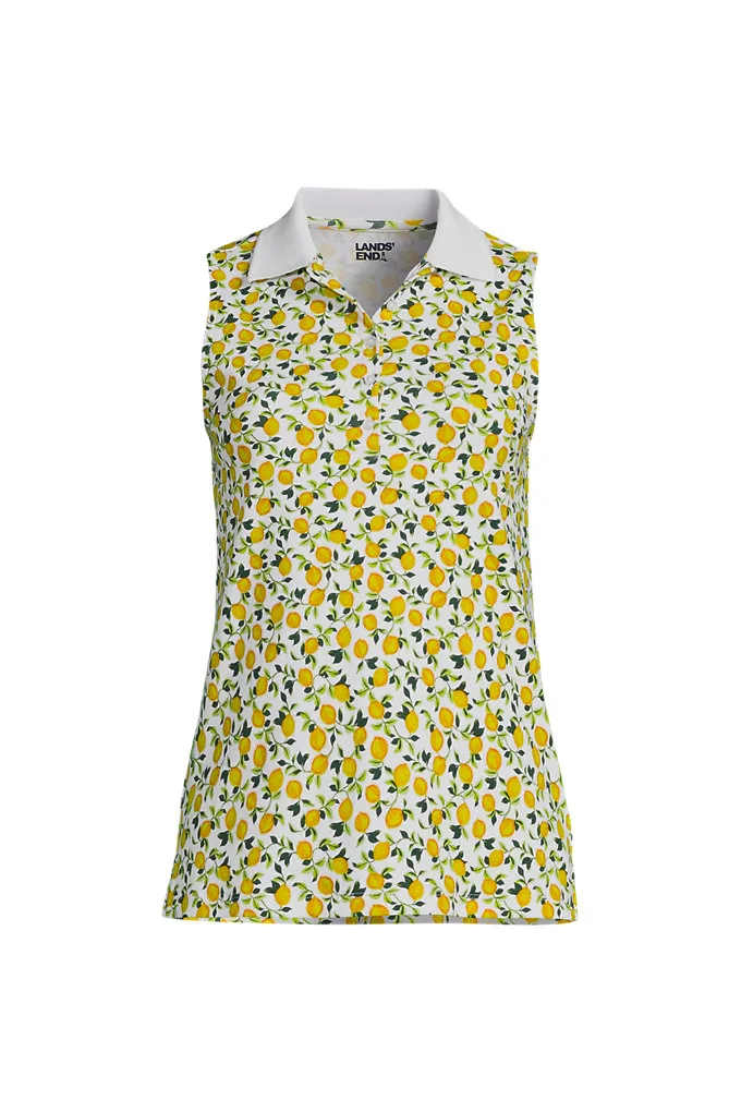 Women's Supima Cotton Polo - Lands' End - White - L