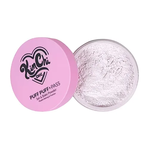 KimChi Chic Beauty Puff Puff Pass Set & Bake Powder, One Size, Purple