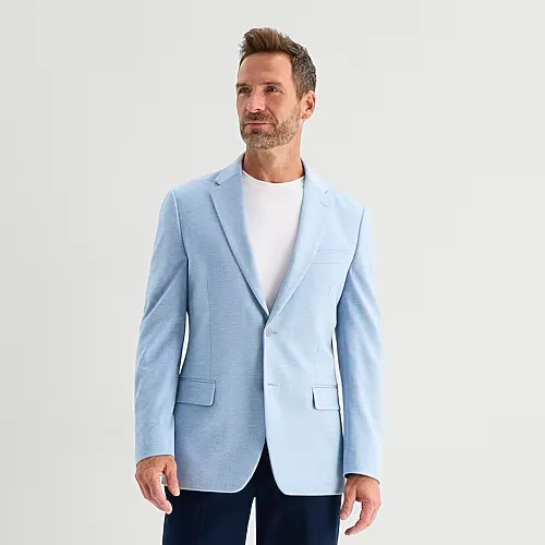 Van Heusen Knit Mens Modern Fit Sport Coat, 48 Regular, Blue