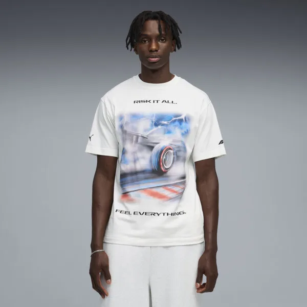 Playera PUMA Holgada F1® Tyre para Hombre en Talle 2XL White
