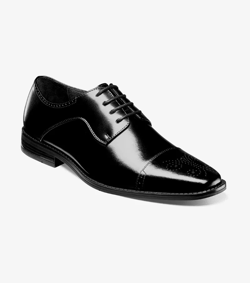 Stacy Adams Shoes Kenway Cap Toe Oxford Black Size 11