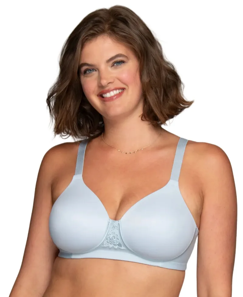Vanity Fair Full Figure Beauty Back Smoother Wireless Bra 71380 - Shirting Blue