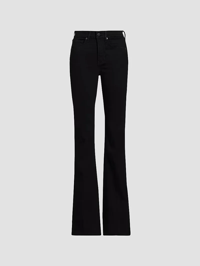Veronica Beard Women's Beverly Slim-Fit High-Rise Flare Jeans - Onyx - Size 29